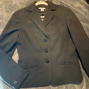 Ann Taylor Classic Black Suit Jacket/Blazer